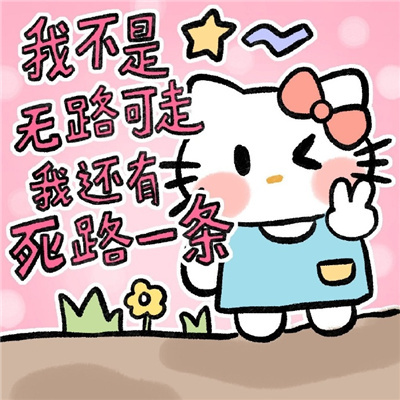 kitty发疯表情包超好用 我不是无路可走我还有死路一条